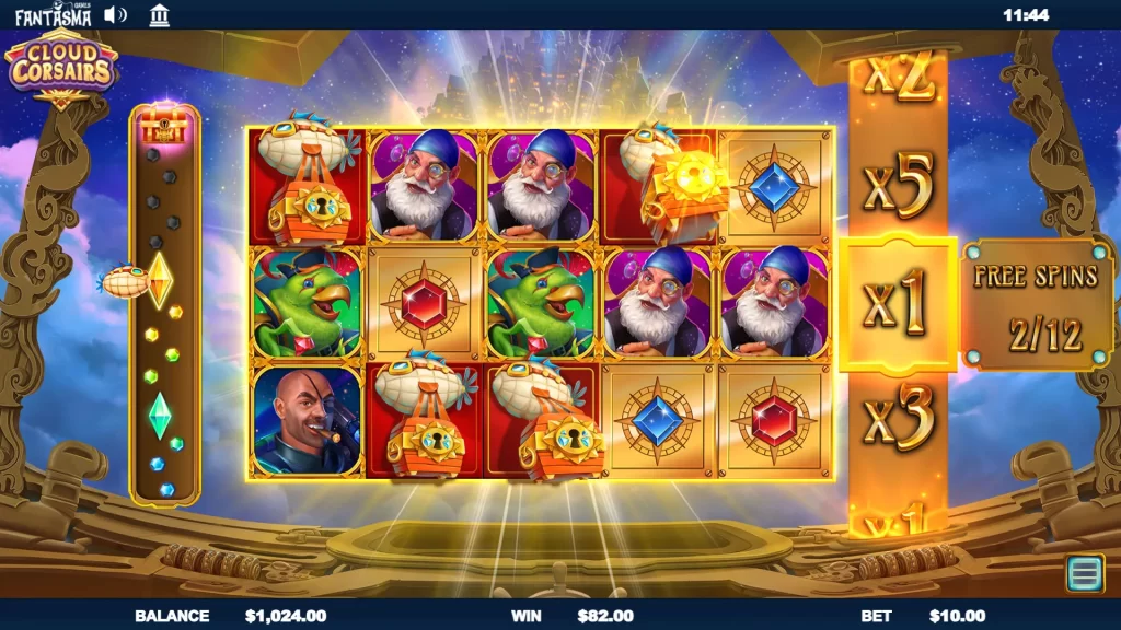 Cloud Corsairs freespin screen