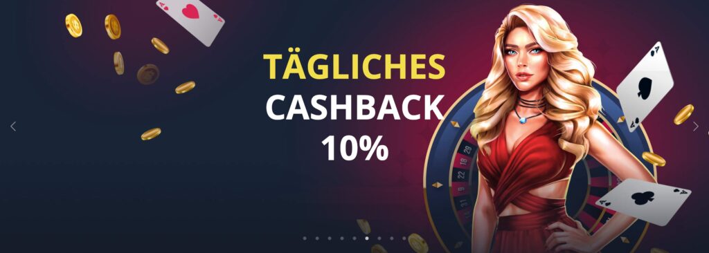 Golden Star Casino vergibt bis zu 10% Cashback täglich