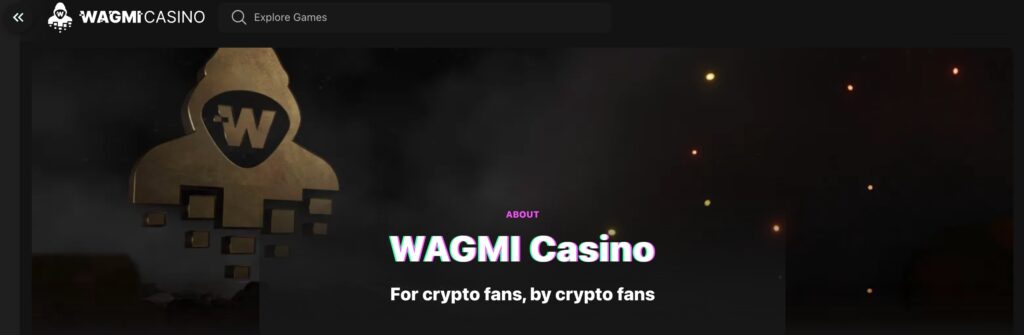 Die dunkle und anonym wirkenden Wagmi Crypto Casino Seit