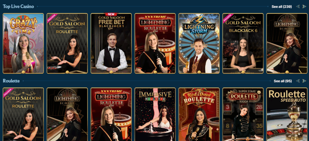 Live Casino Aquawin Casino von Stellar Ltd 