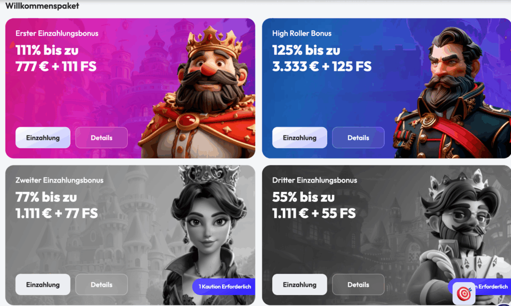 Willkommensbonus bei Spinrise