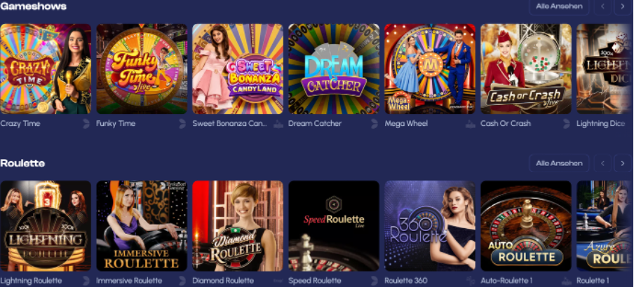 Live Casino in diesem Stellar Casino
