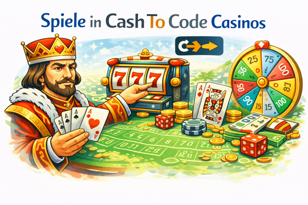 Cash To Code Spieleauswahl